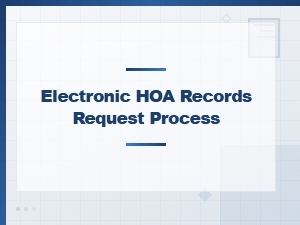 How to Submit an Electronic Hoa Records Request